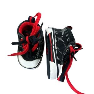 🍁💐Black  and Red Baby Walker Sneakers